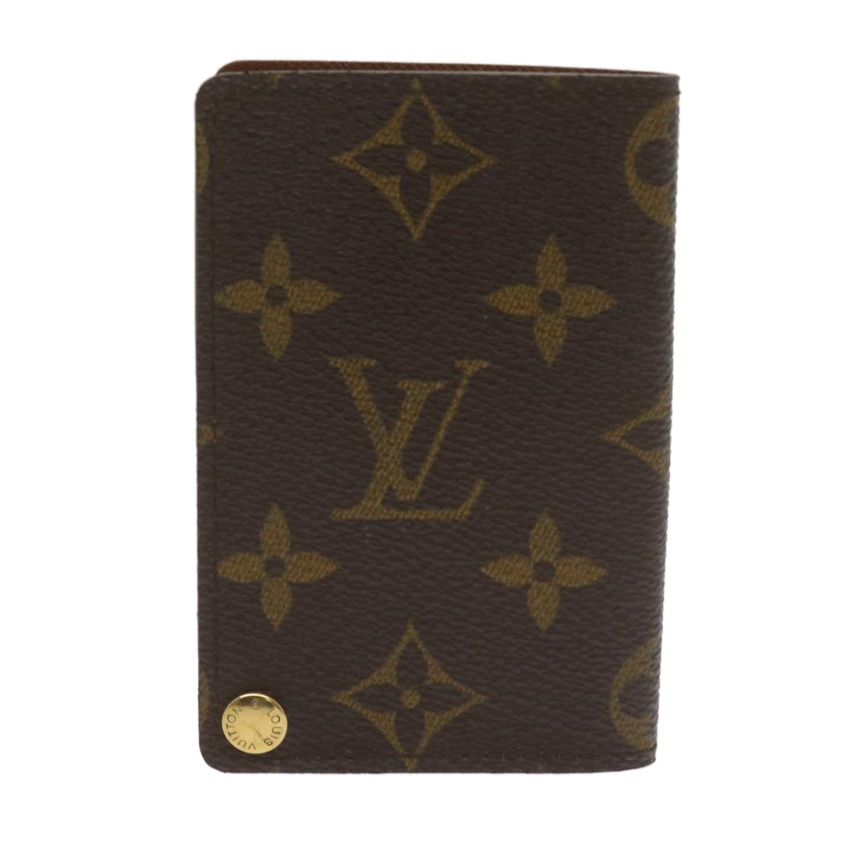 LOUIS VUITTON Monogram Porte Cartes Credit Pression Card Case M60937 Auth th4667 - 0