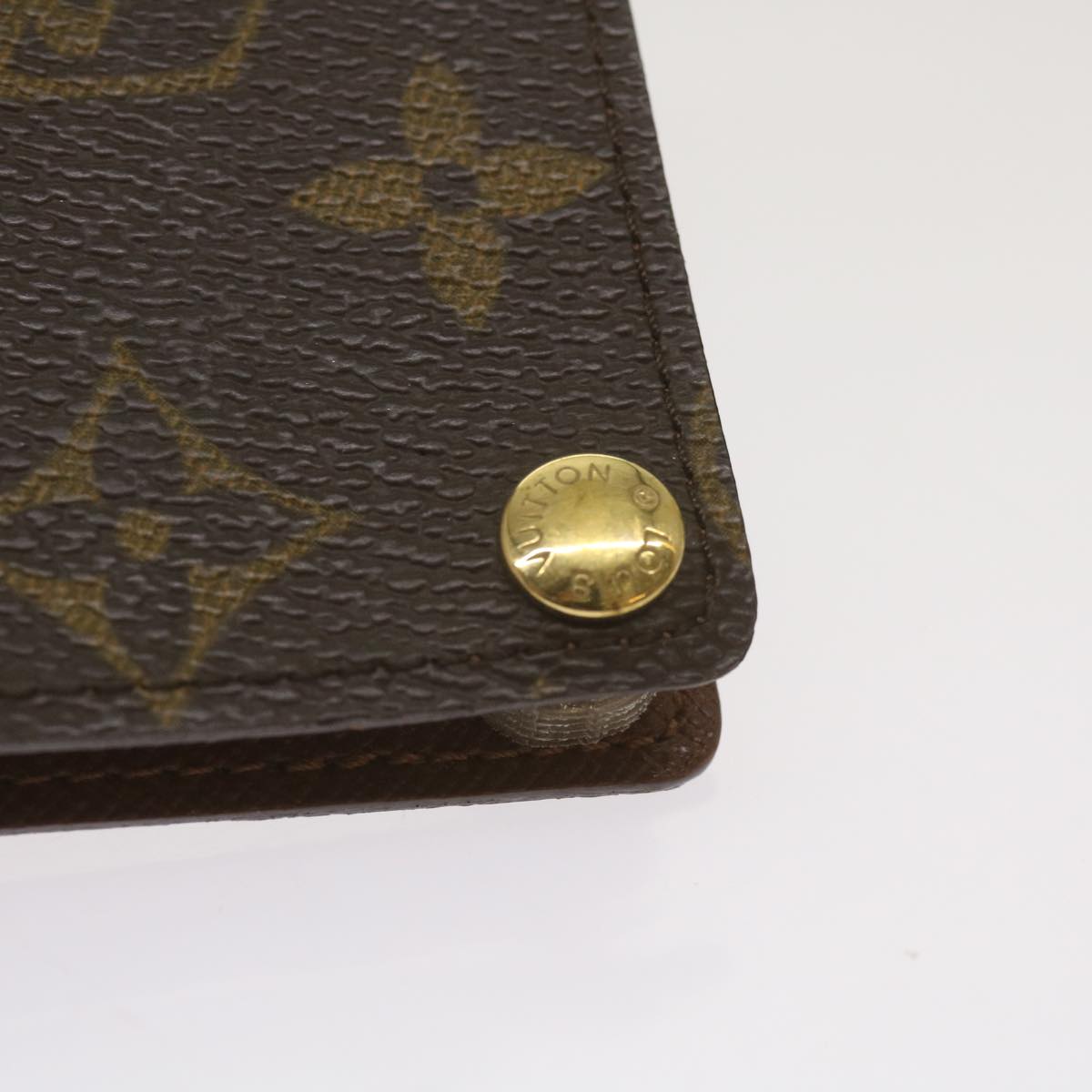 LOUIS VUITTON Monogram Porte Cartes Credit Pression Card Case M60937 Auth th4667