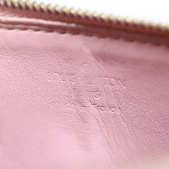 LOUIS VUITTON Vernis Lexington Pouch Marshmallow Pink M91057 LV Auth th4673