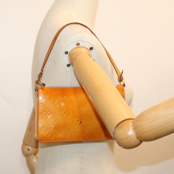 LOUIS VUITTON Vernis Lexington Pouch Marshmallow Pink M91057 LV Auth th4673