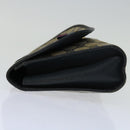 GUCCI GG Supreme Sherry Line Clutch Bag PVC Navy Red 89 01 030 Auth th4694-3