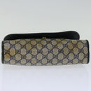 GUCCI GG Supreme Sherry Line Clutch Bag PVC Navy Red 89 01 030 Auth th4694-6