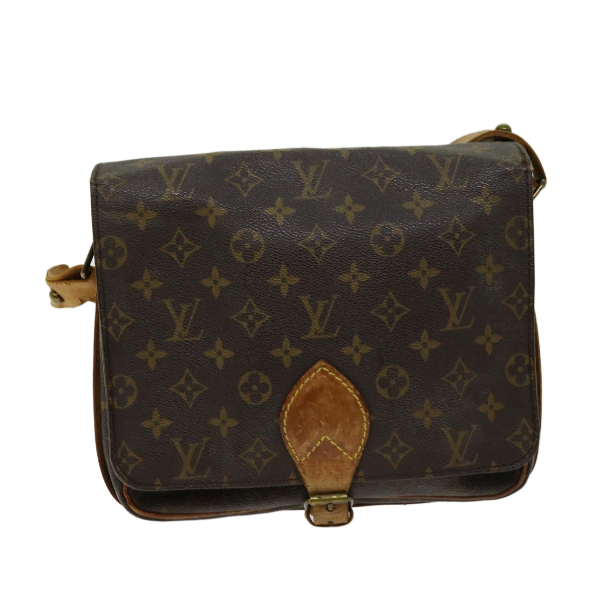 LOUIS VUITTON Monogram Cartouchiere GM Shoulder Bag M51252 LV Auth th4707