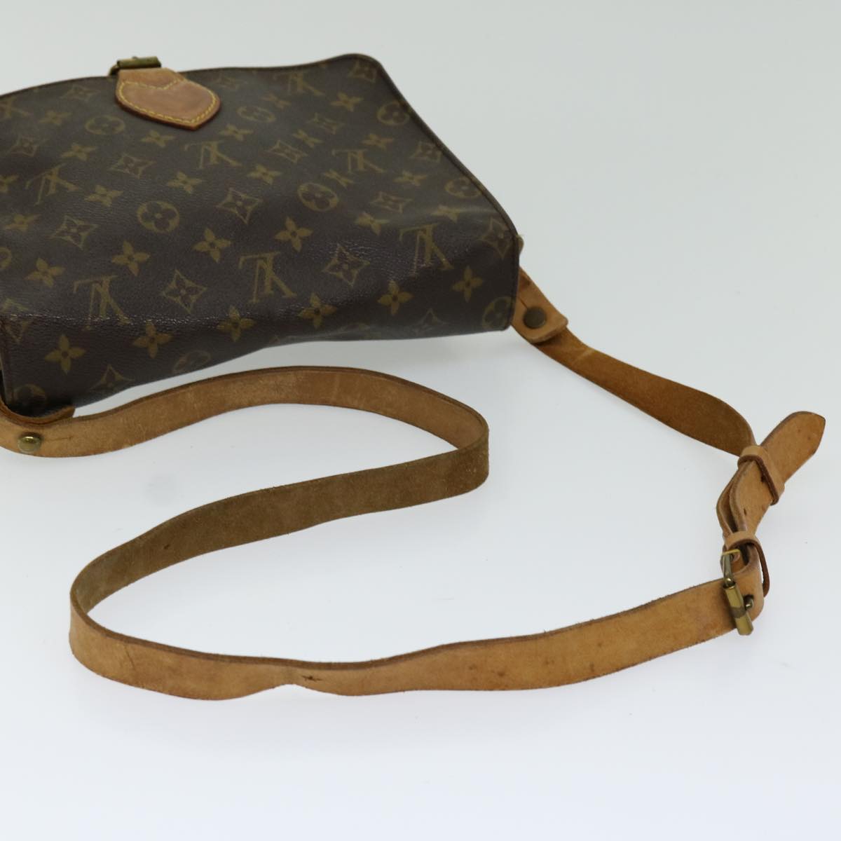 LOUIS VUITTON Monogram Cartouchiere GM Shoulder Bag M51252 LV Auth th4707