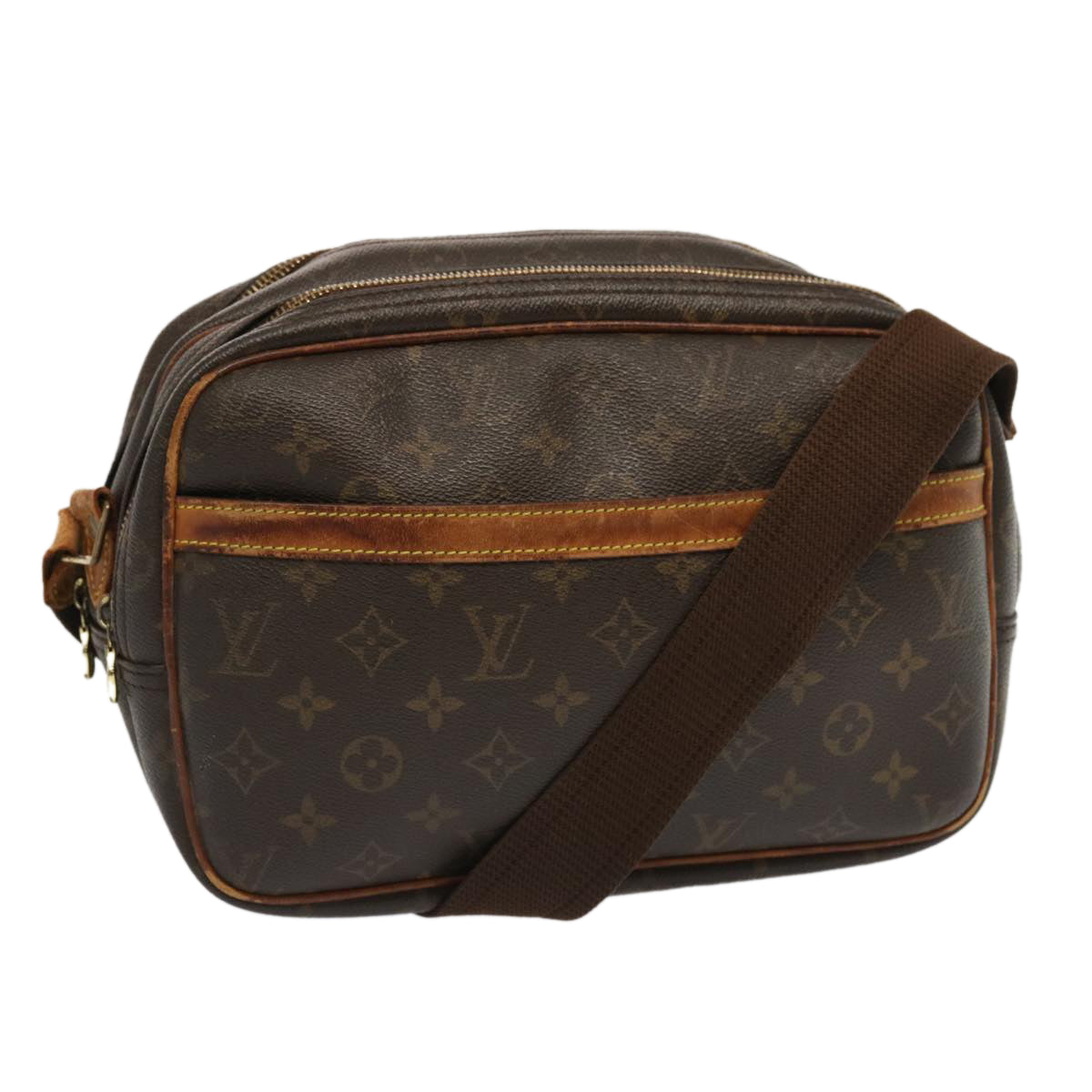 LOUIS VUITTON Monogram Reporter PM Shoulder Bag M45254 LV Auth th4709