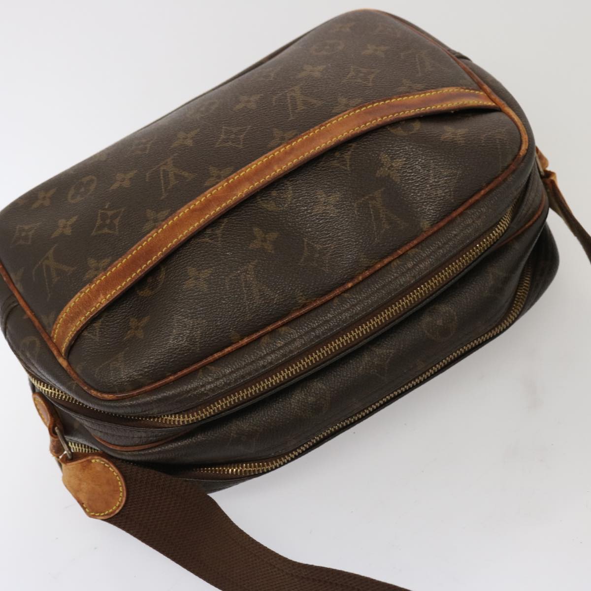 LOUIS VUITTON Monogram Reporter PM Shoulder Bag M45254 LV Auth th4709