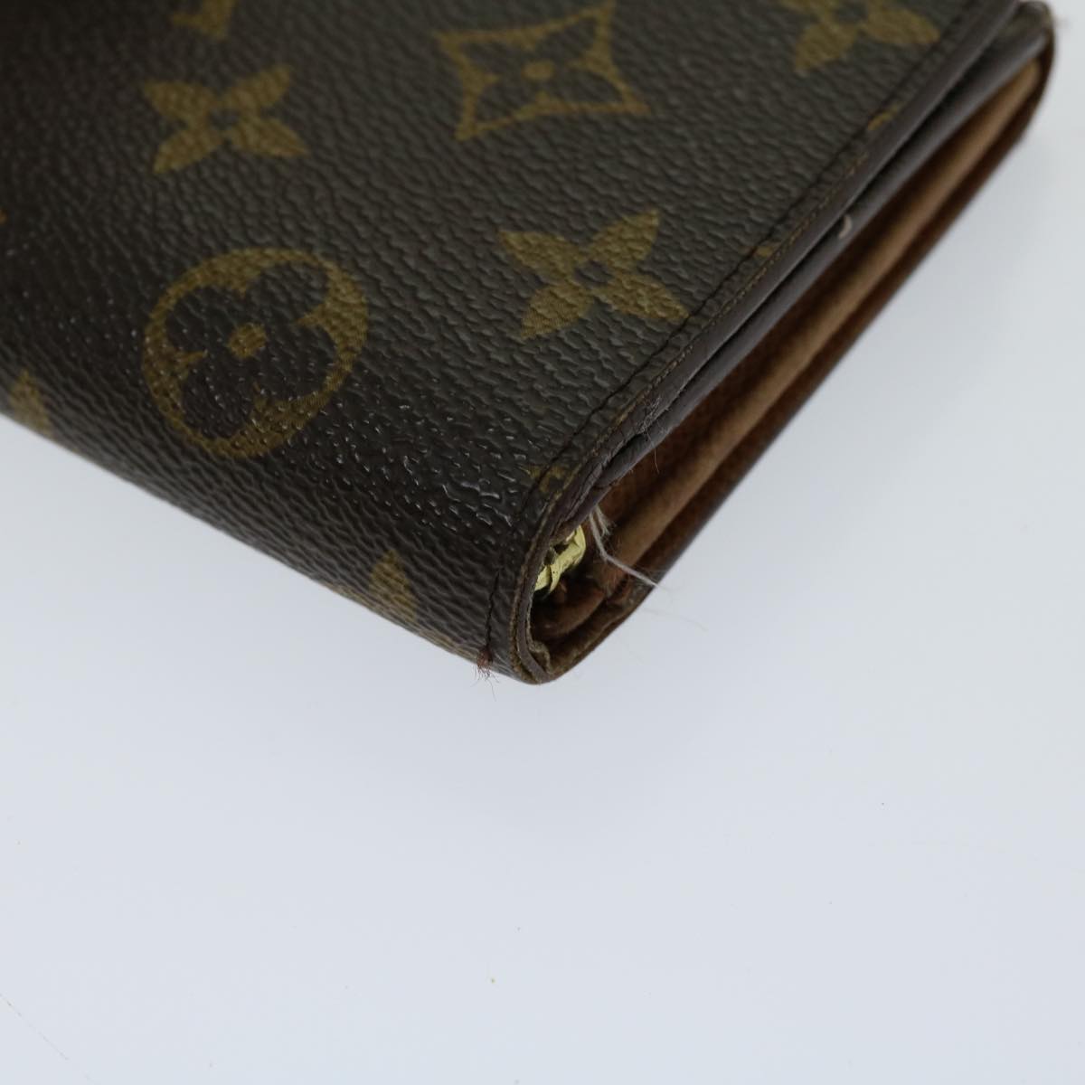 LOUIS VUITTON Monogram Porte Monnaie Billets Tresor Wallet M61730 LV Auth th4715