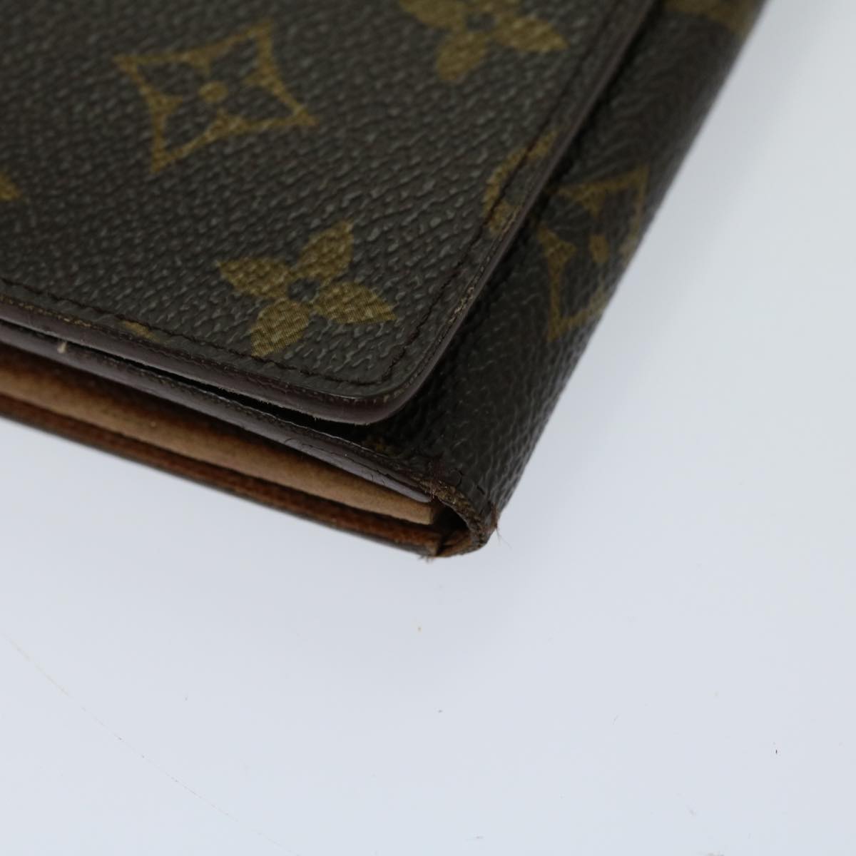 LOUIS VUITTON Monogram Porte Monnaie Billets Tresor Wallet M61730 LV Auth th4715