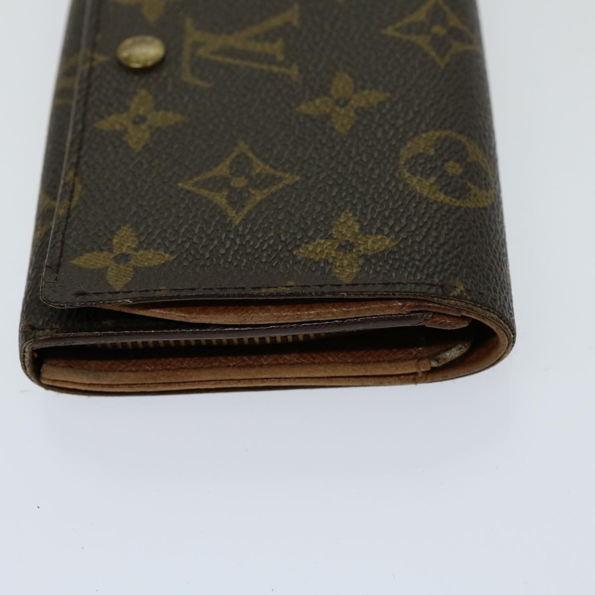 LOUIS VUITTON Monogram Porte Monnaie Billets Tresor Wallet M61730 LV Auth th4715