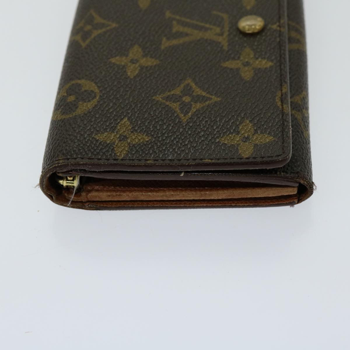 LOUIS VUITTON Monogram Porte Monnaie Billets Tresor Wallet M61730 LV Auth th4715