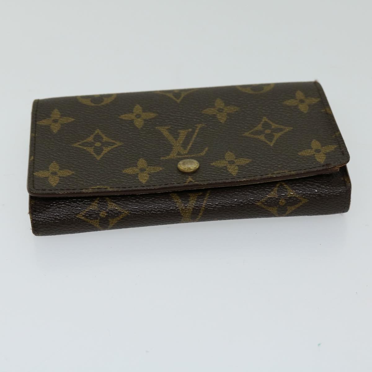 LOUIS VUITTON Monogram Porte Monnaie Billets Tresor Wallet M61730 LV Auth th4715