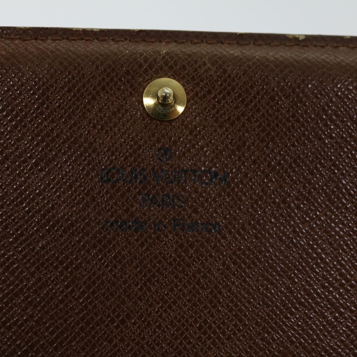 LOUIS VUITTON Monogram Porte Monnaie Billets Tresor Wallet M61730 LV Auth th4716