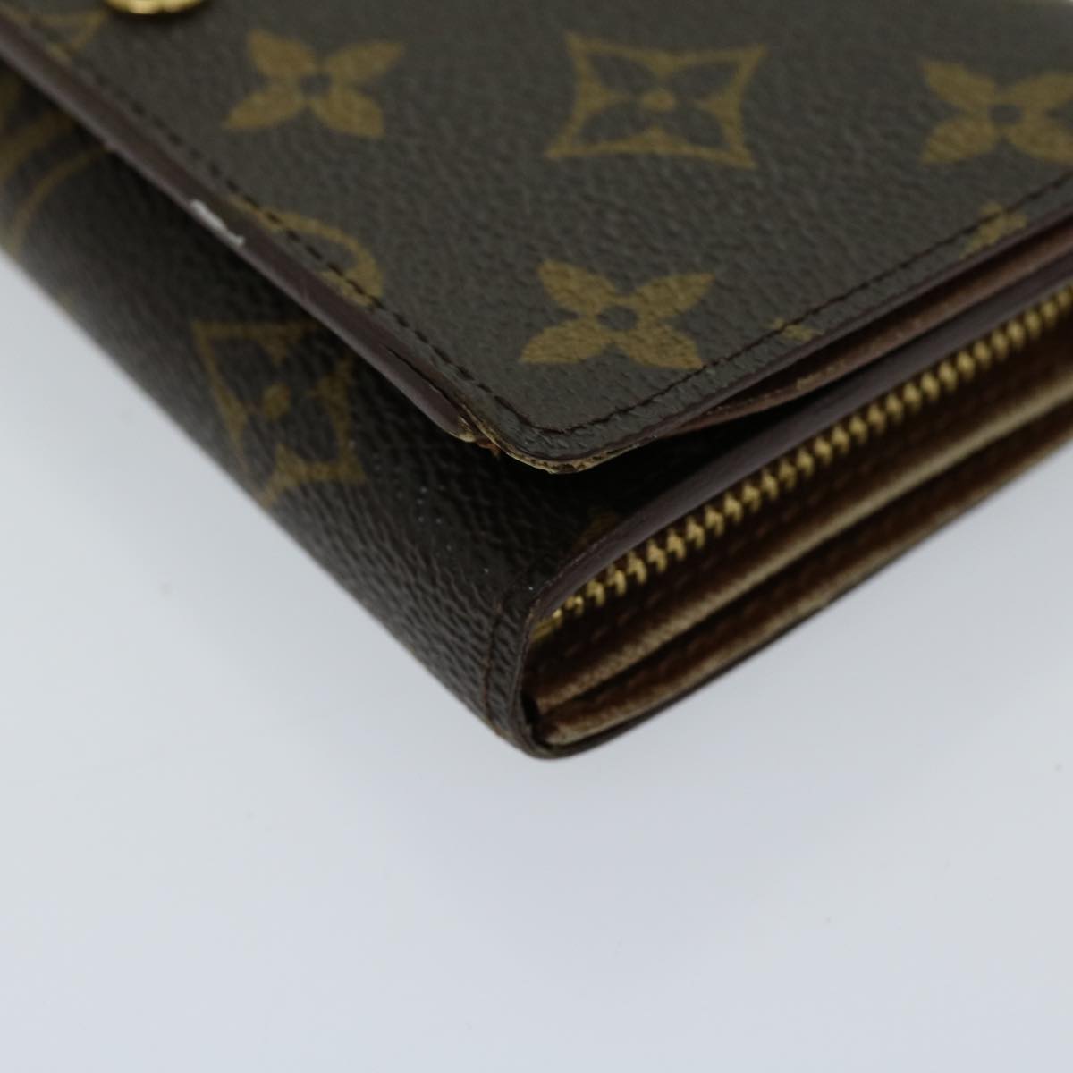 LOUIS VUITTON Monogram Porte Monnaie Billets Tresor Wallet M61730 LV Auth th4716