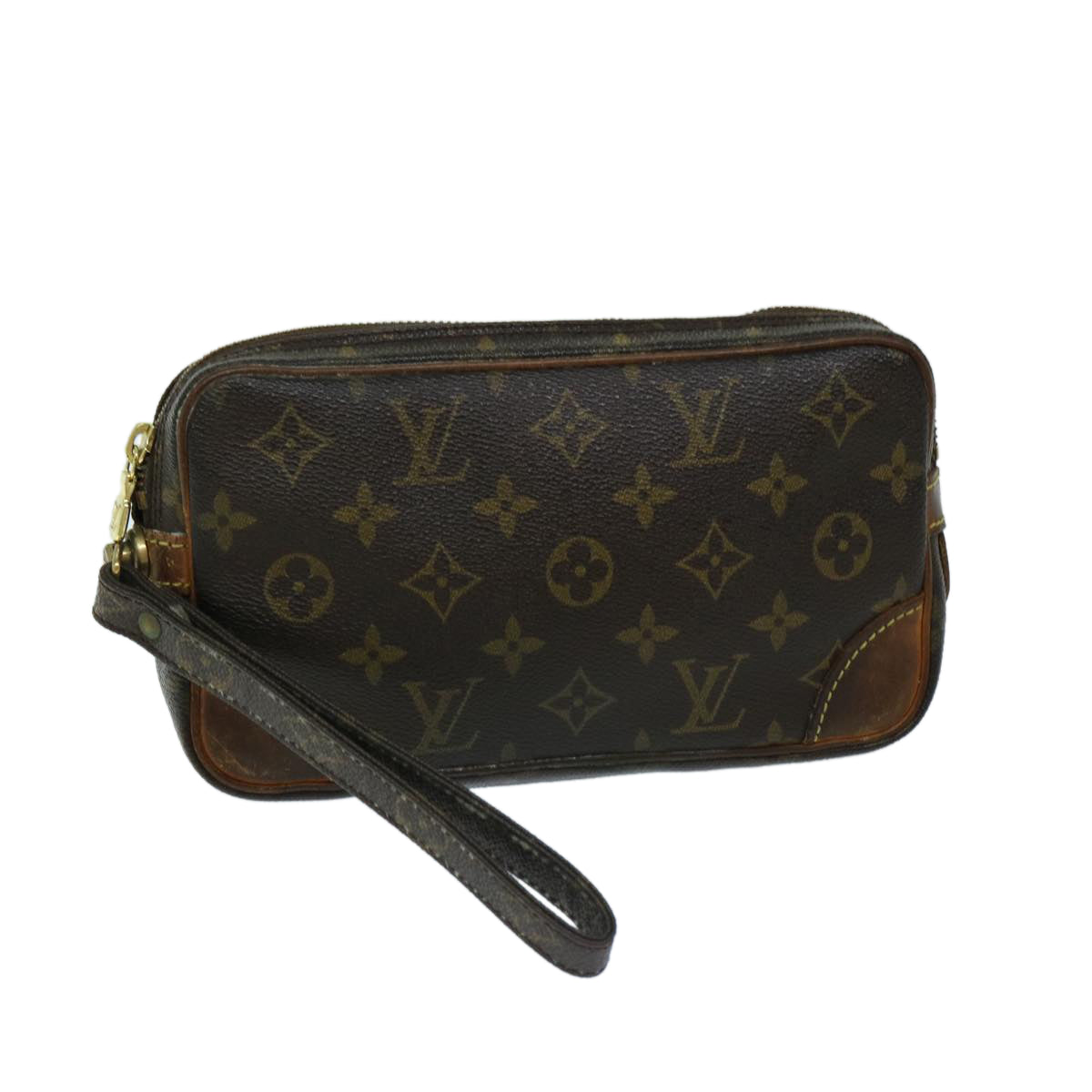 LOUIS VUITTON Monogram Marly Dragonne PM Clutch Bag M51827 LV Auth th4729