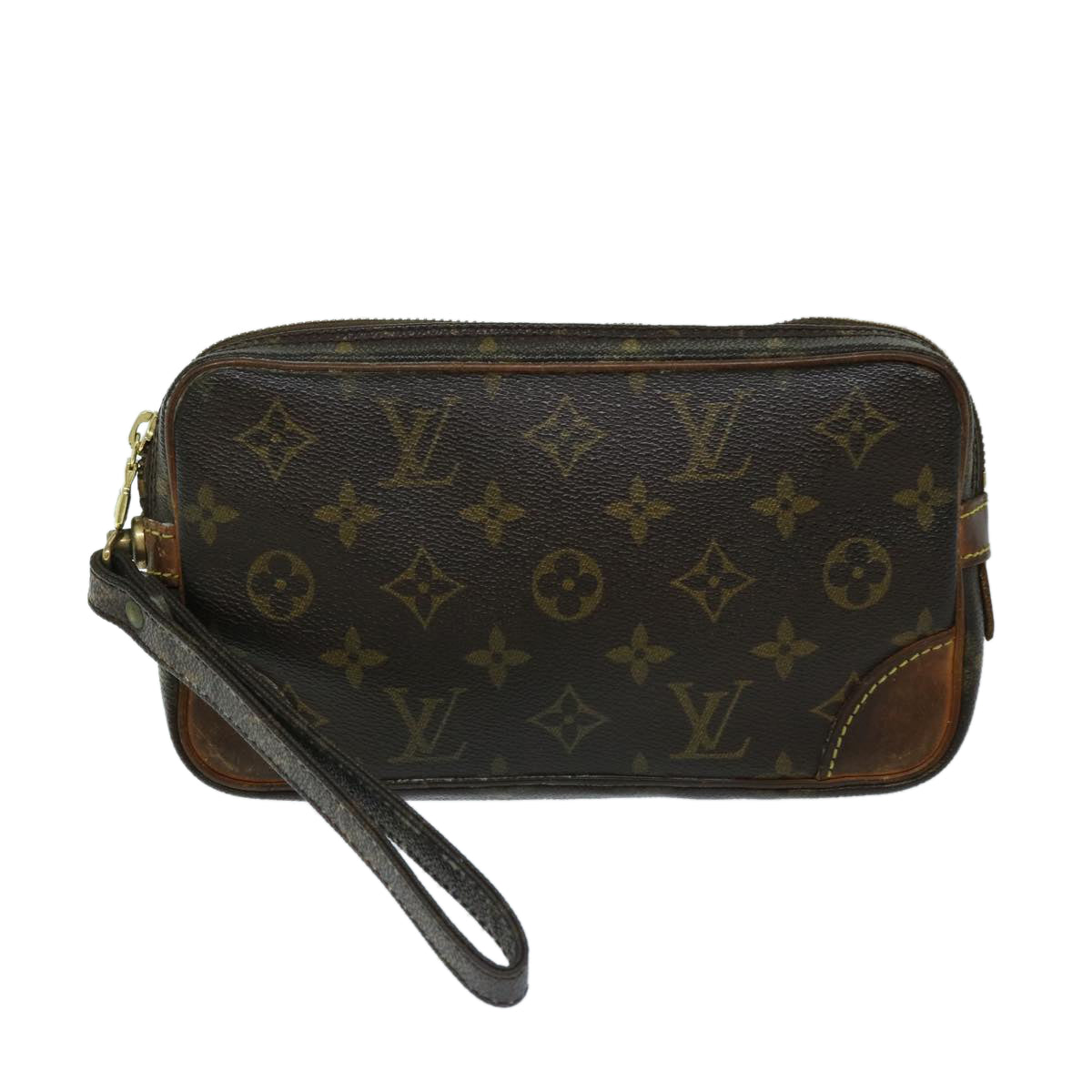 LOUIS VUITTON Monogram Marly Dragonne PM Clutch Bag M51827 LV Auth th4729 - 0