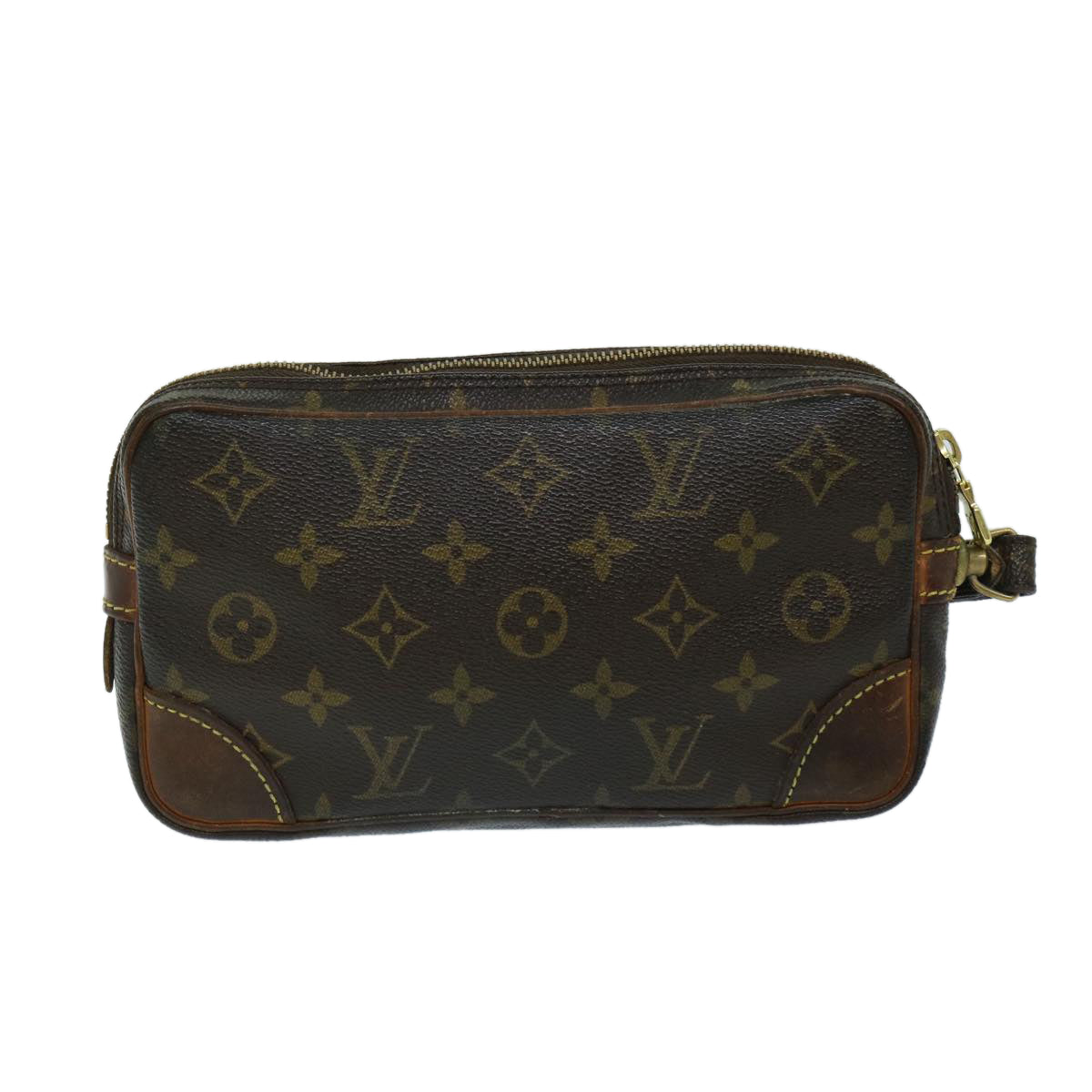 LOUIS VUITTON Monogram Marly Dragonne PM Clutch Bag M51827 LV Auth th4729