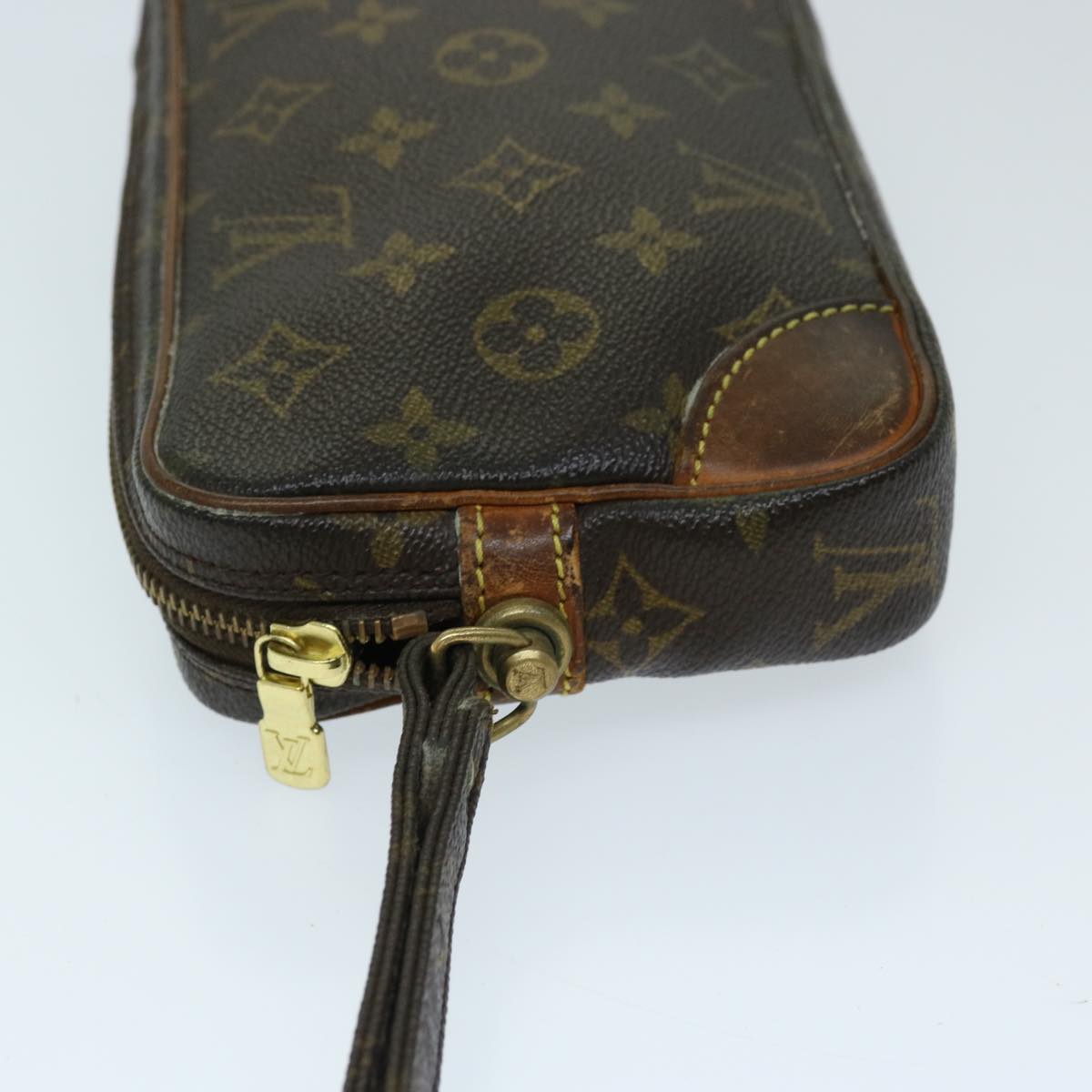 LOUIS VUITTON Monogram Marly Dragonne PM Clutch Bag M51827 LV Auth th4729