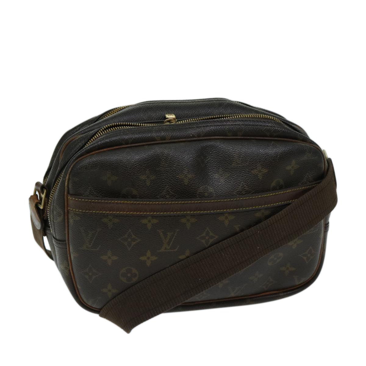 LOUIS VUITTON Monogram Reporter PM Shoulder Bag M45254 LV Auth th4736