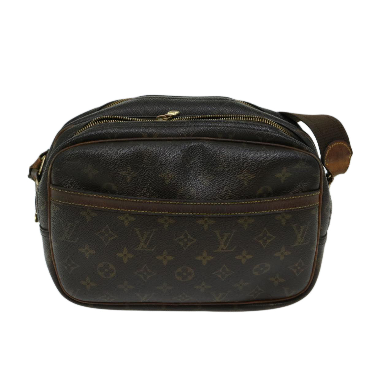 LOUIS VUITTON Monogram Reporter PM Shoulder Bag M45254 LV Auth th4736