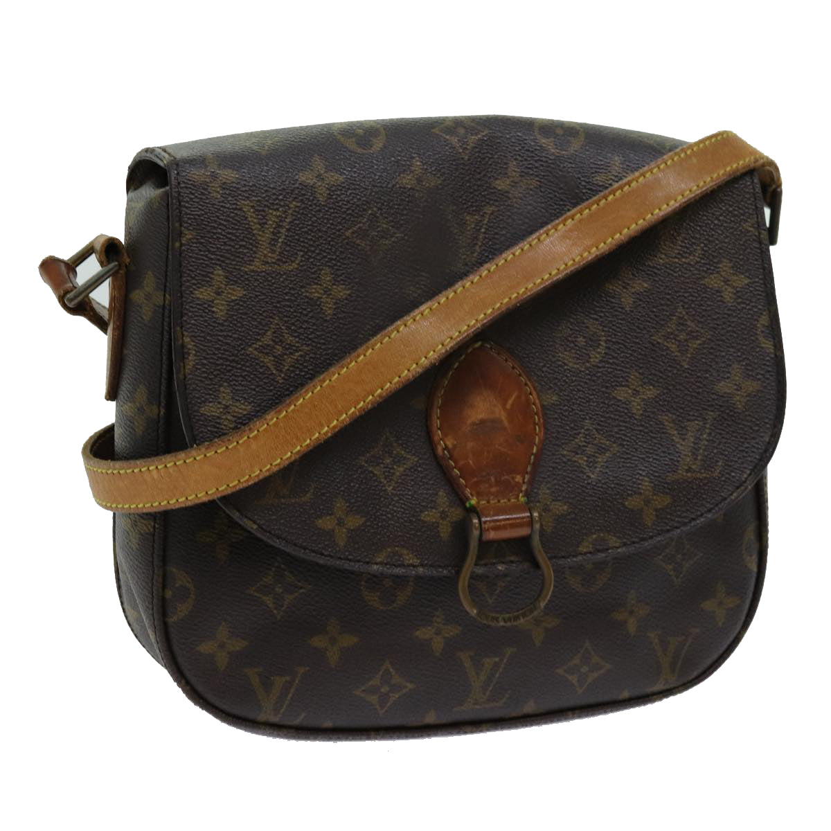 LOUIS VUITTON Monogram Saint Cloud GM Shoulder Bag M51242 LV Auth th4755