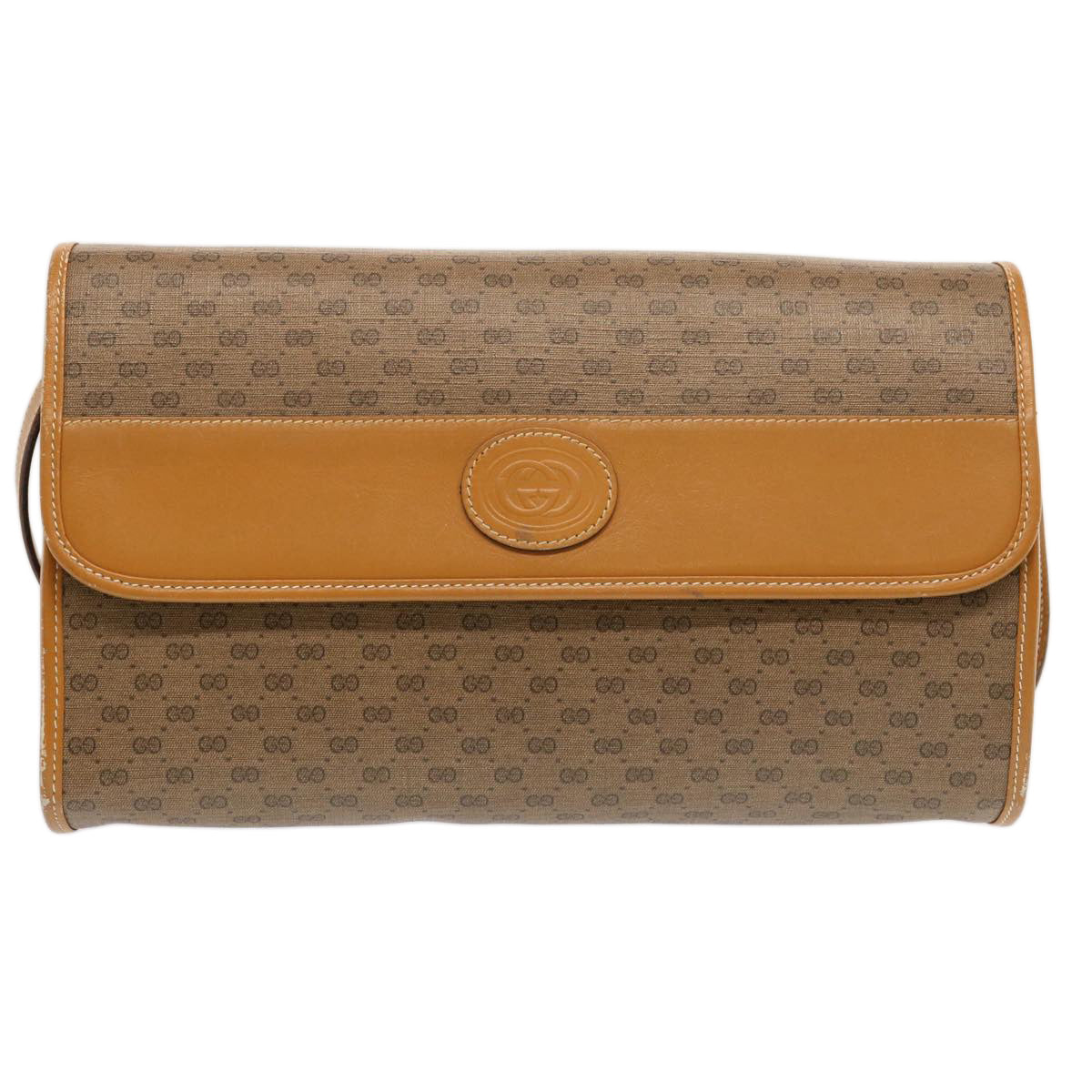 GUCCI Micro GG Supreme Shoulder Bag PVC Beige 004 14 0264 Auth th4759