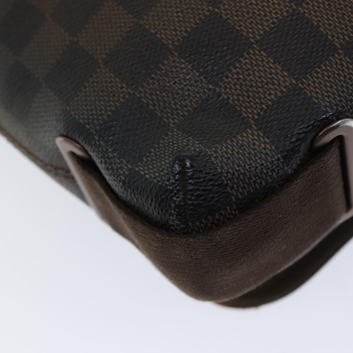 LOUIS VUITTON Damier Ebene Brooklyn PM Shoulder Bag N51210 LV Auth th4765