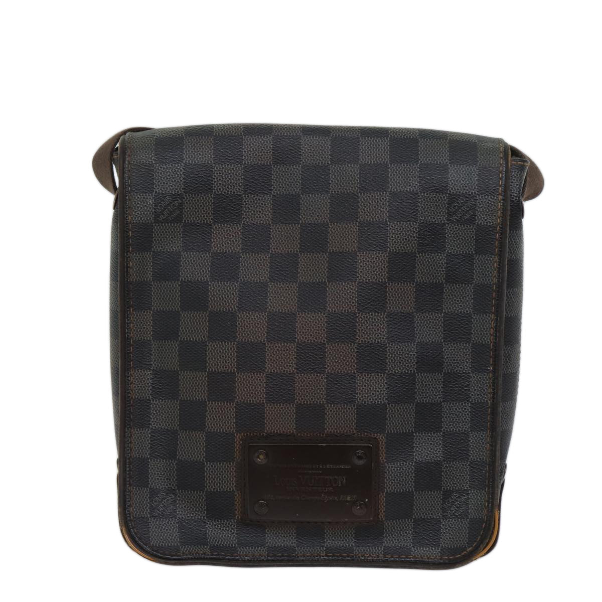 LOUIS VUITTON Damier Ebene Brooklyn PM Shoulder Bag N51210 LV Auth th4765