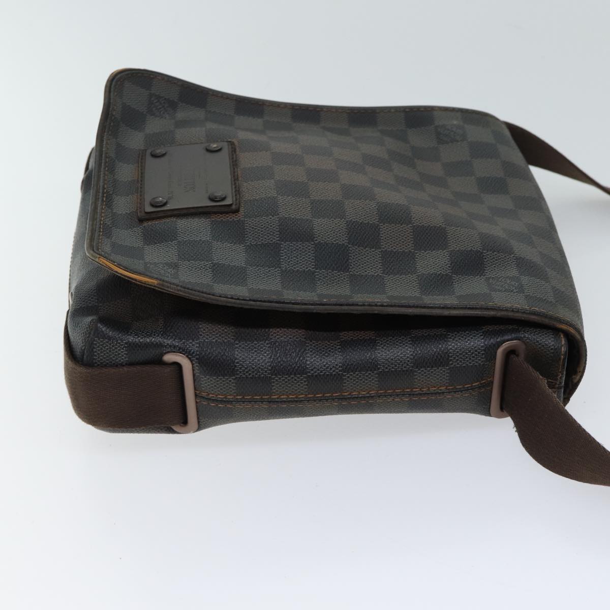 LOUIS VUITTON Damier Ebene Brooklyn PM Shoulder Bag N51210 LV Auth th4765