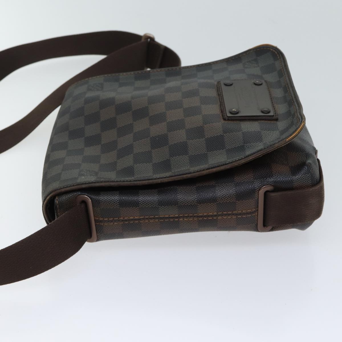 LOUIS VUITTON Damier Ebene Brooklyn PM Shoulder Bag N51210 LV Auth th4765