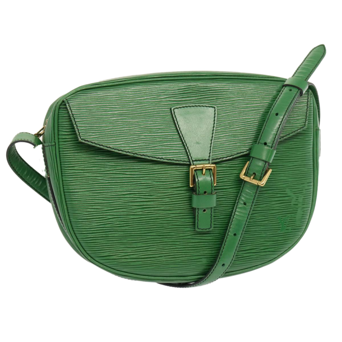 LOUIS VUITTON Epi Jeune Fille MM Shoulder Bag Green M52154 LV Auth th4771