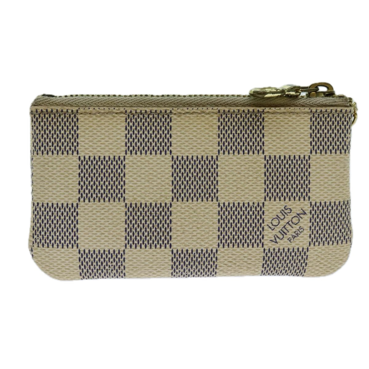 LOUIS VUITTON Damier Azur Pochette Cles Coin Purse N62659 LV Auth th4773 - 0