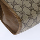 GUCCI GG Supreme Web Sherry Line Clutch Bag Beige Green 89 01 030 Auth th4776-15