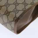 GUCCI GG Supreme Web Sherry Line Clutch Bag Beige Green 89 01 030 Auth th4776-16