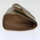 GUCCI GG Supreme Web Sherry Line Clutch Bag Beige Green 89 01 030 Auth th4776-4