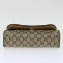 GUCCI GG Supreme Web Sherry Line Clutch Bag Beige Green 89 01 030 Auth th4776-6