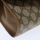 GUCCI GG Supreme Web Sherry Line Clutch Bag Beige Green 89 01 030 Auth th4776-7