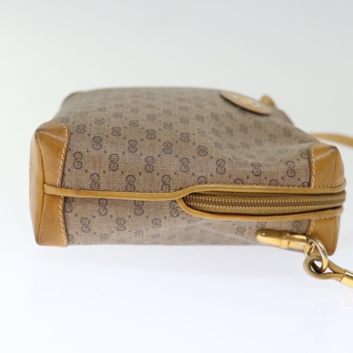 GUCCI Micro GG Supreme Shoulder Bag PVC Beige 007 104 4916 Auth th4789