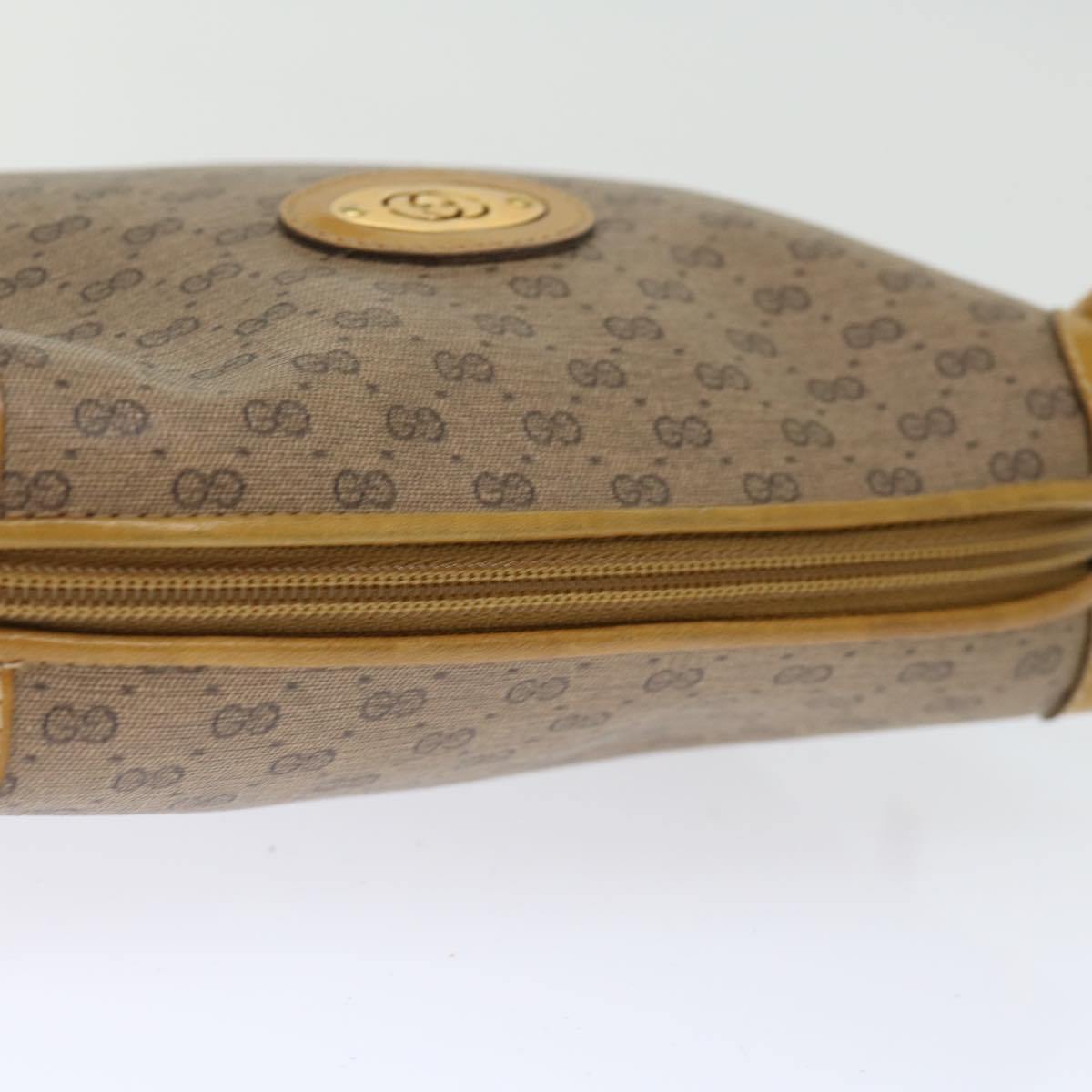 GUCCI Micro GG Supreme Shoulder Bag PVC Beige 007 104 4916 Auth th4789