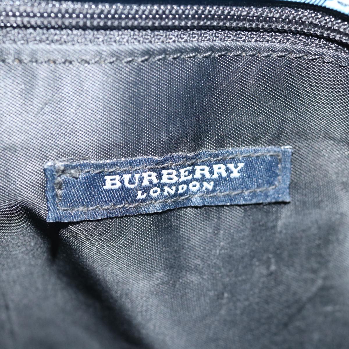 BURBERRY Nova Check Tote Bag Nylon Blue Auth th4791