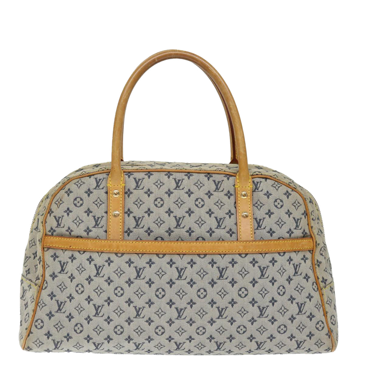 LOUIS VUITTON Monogram mini Marie Hand Bag Blue M92003 LV Auth th4795