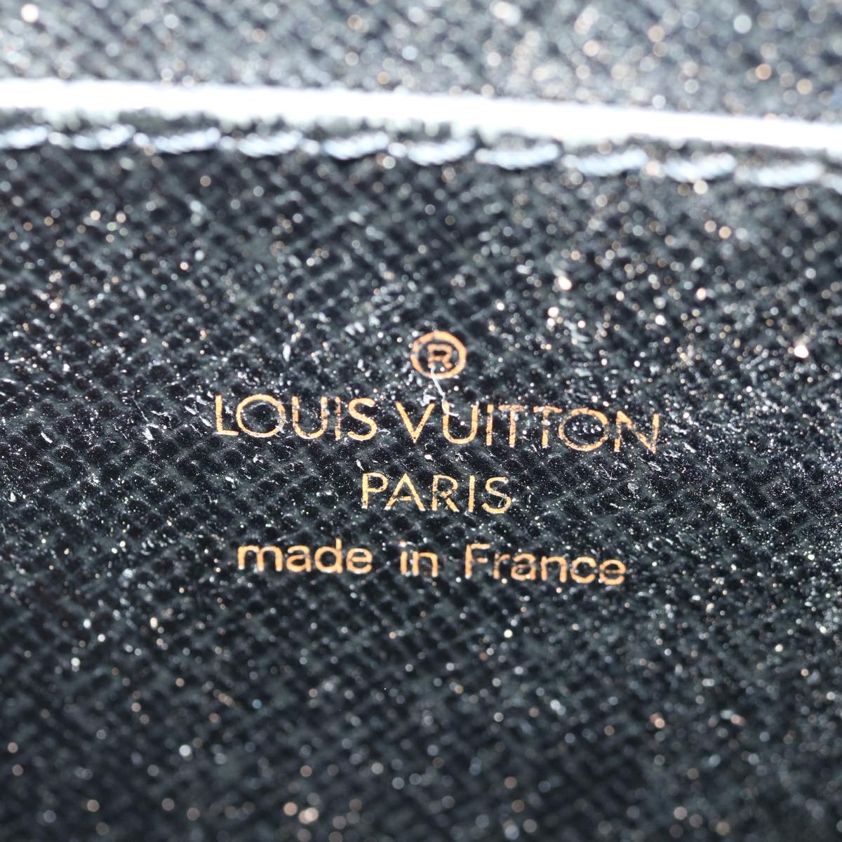 LOUIS VUITTON Epi Pochette Homme Clutch Bag Black M52522 LV Auth th4797