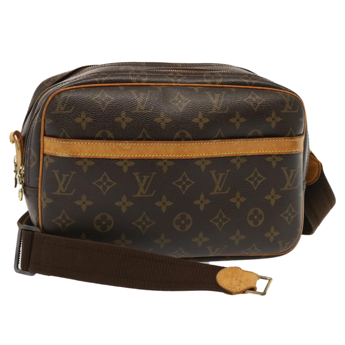 LOUIS VUITTON Monogram Reporter PM Shoulder Bag M45254 LV Auth th4813