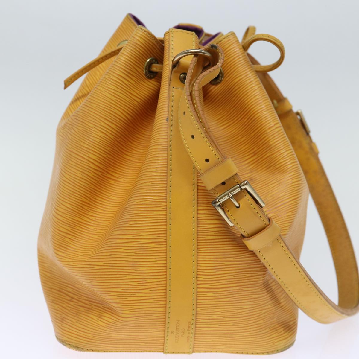 LOUIS VUITTON Epi Petit Noe Shoulder Bag Tassili Yellow M44109 LV Auth th4842