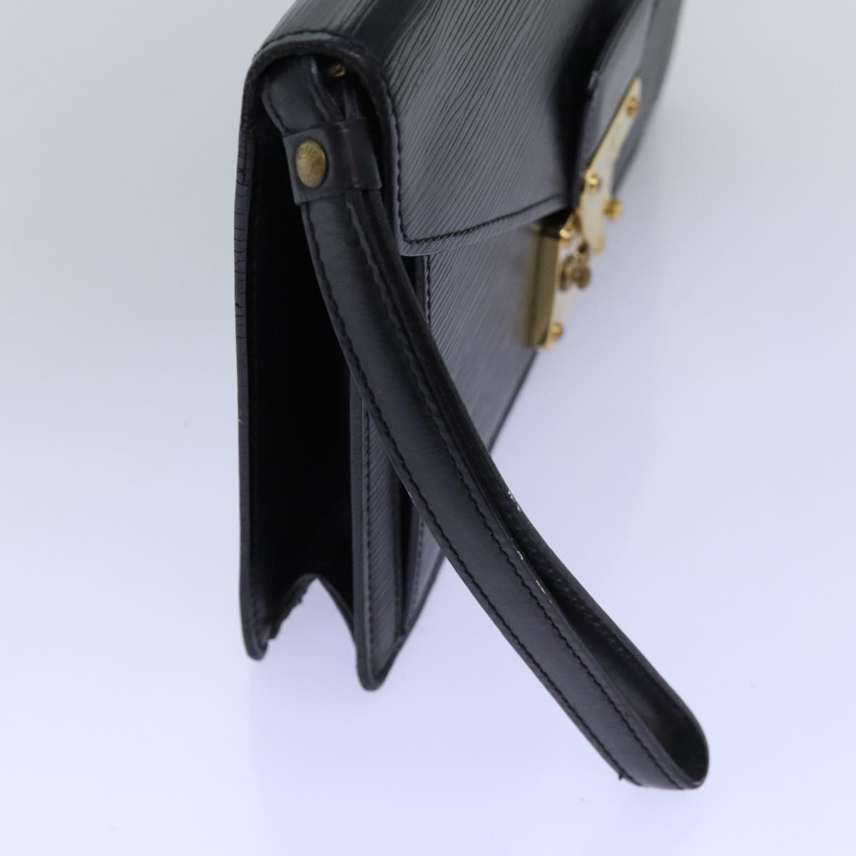 LOUIS VUITTON Epi Serie Dragonne Hand Bag Black M52612 LV Auth th4847