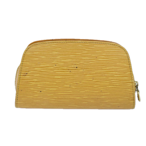 LOUIS VUITTON Epi Dauphine PM Pouch Yellow M48449 LV Auth th4880