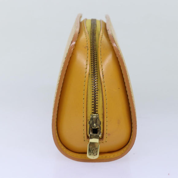 LOUIS VUITTON Epi Dauphine PM Pouch Gelb M48449 LV Auth th4880