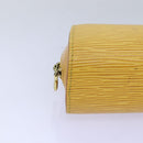 LOUIS VUITTON Epi Dauphine PM Pouch Yellow M48449 LV Auth th4880-14