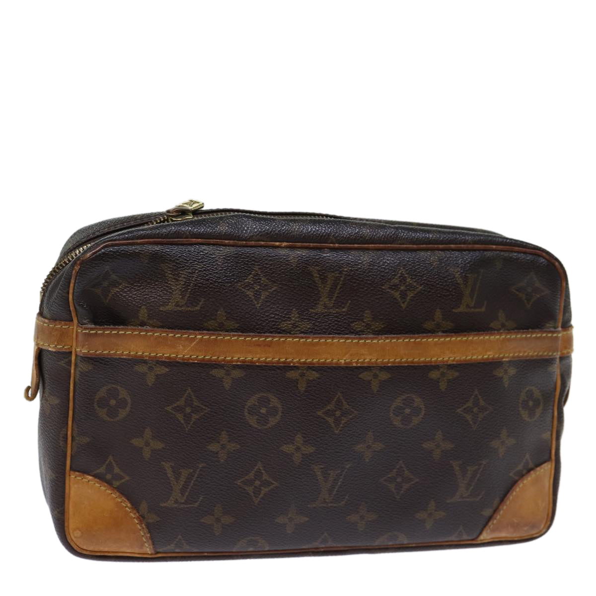 LOUIS VUITTON Monogram Compiegne 28 Clutch Bag M51845 LV Auth th4887