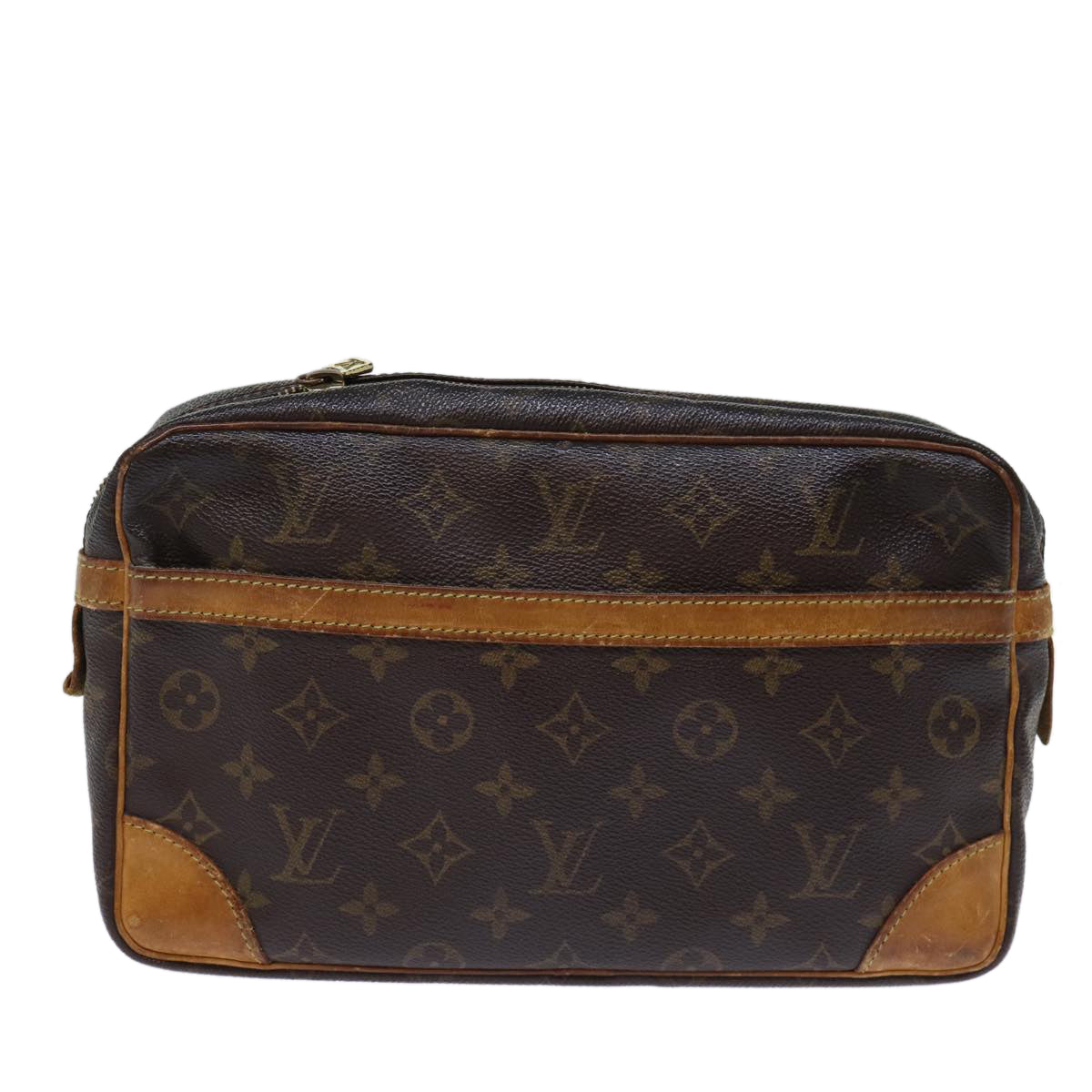 LOUIS VUITTON Monogram Compiegne 28 Clutch Bag M51845 LV Auth th4887