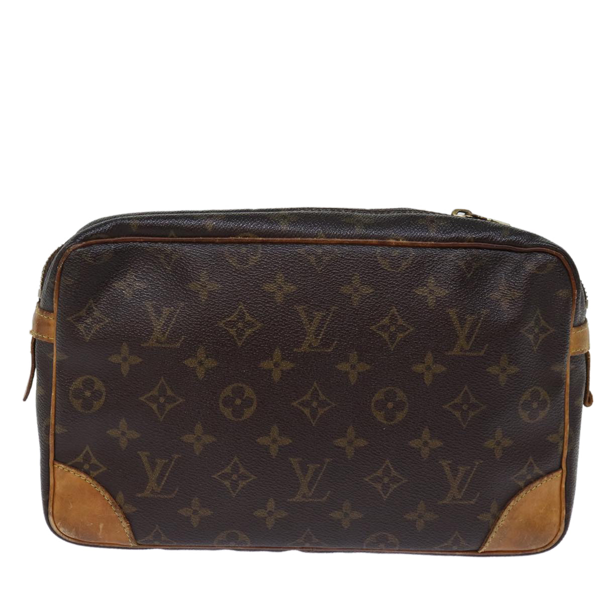 LOUIS VUITTON Monogram Compiegne 28 Clutch Bag M51845 LV Auth th4887 - 0